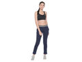 Bodyactive Women Printed Waist Band Trackpant-LL13-NAVY