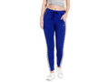 Bodyactive Women Fashion Polka Dots Trackpant in Royal Blue Colour-LL14-RBL