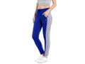 Bodyactive Women Fashion Polka Dots Trackpant in Royal Blue Colour-LL14-RBL