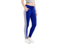 Bodyactive Women Fashion Polka Dots Trackpant in Royal Blue Colour-LL14-RBL