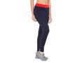 Bodyactive Navy Yoga Pants for Women, High Waist Workout Tummy Control Pants-LL26-NAV/RED