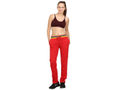 Bodyactive Women Red Trackpant-LL3-RED