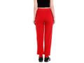 Bodyactive Women Red Trackpant-LL5-RED