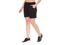 Bodyactive Women Black Cotton Shorts with Pockets -SHW2-BLK/RAN