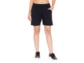 Bodyactive Women Navy Cotton Shorts with Pockets -SHW2-NAV/RED