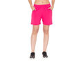 Bodyactive Women Pink Cotton Shorts with Pockets -SHW2-PNK/BLK