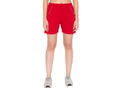 Bodyactive Women Red Cotton Shorts with Pockets -SHW2-RED/GRML