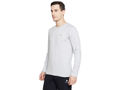 Bodyactive Men Grey Melange Round-Neck T-Shirt-TS101-GRML