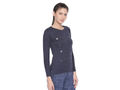 Bodyactive Women Navy Round Neck Tee-TS102-NAVY