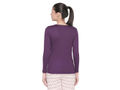 Bodyactive Women Purple Round Neck Tee-TS102-PLUM