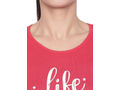 Bodyactive Women Red Round Neck Tee-TS102-RED