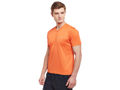 Bodyactive Orange Men Dri-Fit V-Neck T-Shirt-TS11-ORNG