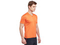 Bodyactive Orange Men Dri-Fit V-Neck T-Shirt-TS11-ORNG