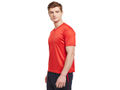 Bodyactive Men Red Dri-Fit V-Neck T-Shirt-TS11-RED