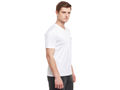 Bodyactive Men White Dri Fit V-Neck T-Shirt-TS11-WHT