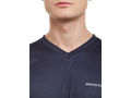 Bodyactive Navy Dri-Fit V-Neck T-Shirt-TS11-NAV