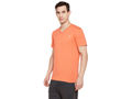 Bodyactive Men Orange Cotton V-Neck T-Shirt-TS13-ORANGE