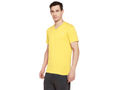 Bodyactive Men Yellow Cotton V-Neck T-Shirt-TS13-YELLOW