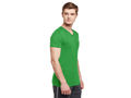 Bodyactive Men Cotton V-Neck T-Shirt-TS13-LTGRN