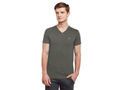 Bodyactive Men Cotton V-Neck T-Shirt-TS13-OLV