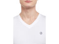 Bodyactive Men White Cotton V-Neck T-Shirt-TS13-WHT