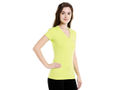 Bodyactive Women Electric Green V Neck Tee-TS14-EGRN