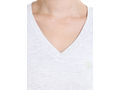 Bodyactive Women Heather Grey V Neck Tee-TS14-HTGREY