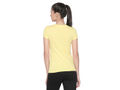 Bodyactive Women Lime Yellow V Neck Tee-TS14-LMYEL