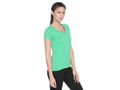 Bodyactive Women V Neck Tee-TS14-LTGRN