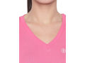 Bodyactive Women V Neck Tee-TS14-PIBL