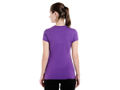 Bodyactive Women Purple V Neck Tee-TS14-PUR