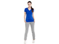 Bodyactive Women Royal Blue V Neck Tee-TS14-RBL