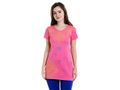 Bodyactive Women Pink Round Neck Tee-TS15-PIBL