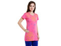 Bodyactive Women Pink Round Neck Tee-TS15-PIBL