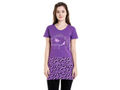 Bodyactive Women Purple Round Neck Tee-TS15-PUR