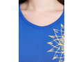 Bodyactive Women Royal Blue Round Neck Tee-TS15-RBL