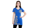 Bodyactive Women Royal Blue Round Neck Tee-TS15-RBL