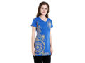 Bodyactive Women Royal Blue Round Neck Tee-TS15-RBL