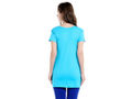 Bodyactive Women Turquoise Round Neck Tee-TS15-TURQ