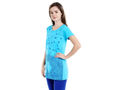 Bodyactive Women Turquoise Round Neck Tee-TS15-TURQ