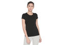 Bodyactive Women Black Round Neck Tee-TS19-BLACK