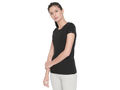 Bodyactive Women Black Round Neck Tee-TS19-BLACK