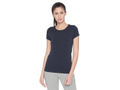 Bodyactive Women Navy Round Neck Tee-TS19-NAVY