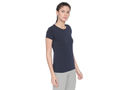 Bodyactive Women Navy Round Neck Tee-TS19-NAVY