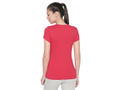 Bodyactive Women Red Round Neck Tee-TS19-RED