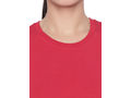 Bodyactive Women Red Round Neck Tee-TS19-RED