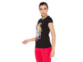 Bodyactive Women Round neck Half Sleeve Cotton T-shirt in 1pcs-TS21-BLK