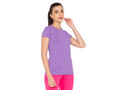 Bodyactive Women Round neck Half Sleeve Dry Fit T-shirt in 1pcs-TS22-PUR