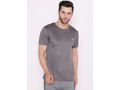 Bodyactive Round Neck Half Sleeve T-Shirt for Men -TS26-DGREY