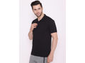 Bodyactive Premium Dry Fit Solid Half Sleeve Polo Sports T-Shirt for Men -TS44-BLK